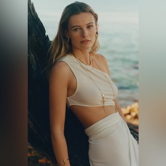 Anthropologie Ronny Kobo One-Shoulder Cutout Maxi Dress - Picture 10 of 15